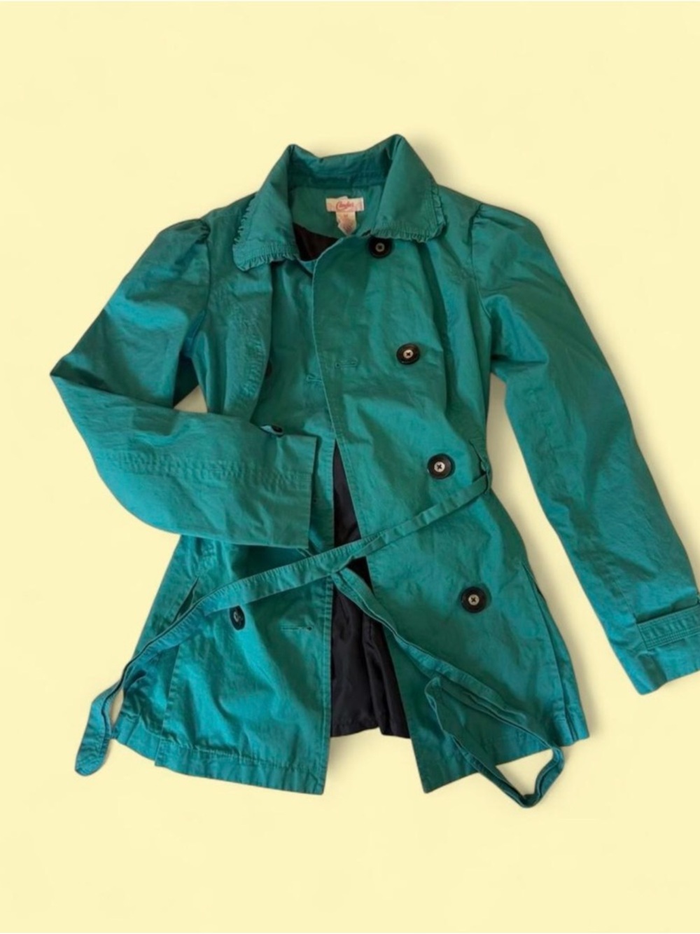 Candie's Teal Lightweight Trench Coat